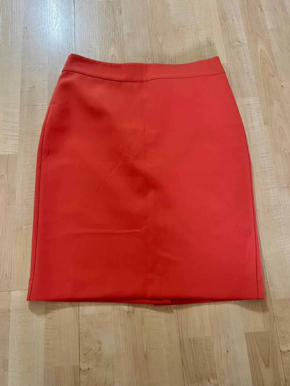 Ann Taylor Factory Coral Pencil Skirt Women Size 4 Office Chic Workwear NWT